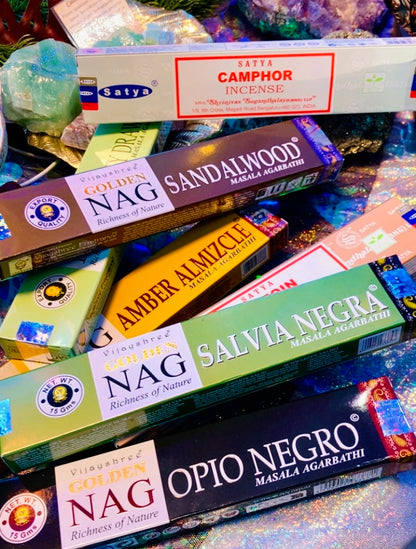 Encens en bâtons — Lot de 7 boîtes au choix