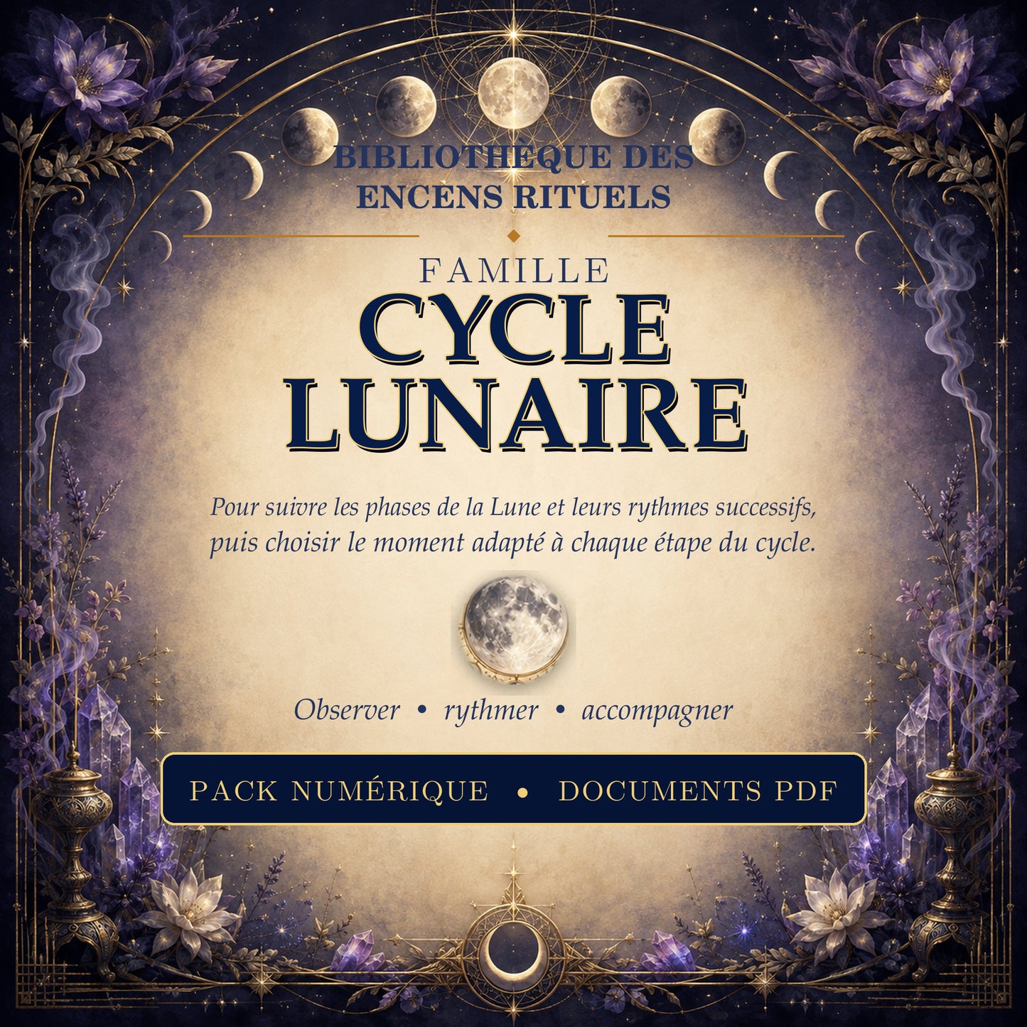 Recettes d’encens rituels – Cycles lunaires