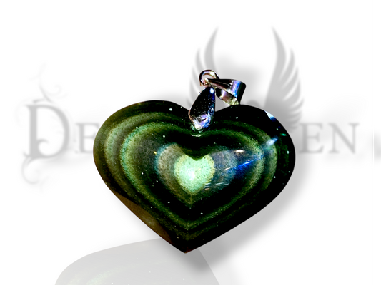 Pendentif obsidienne celeste
