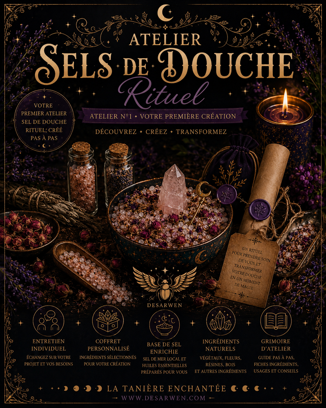 Atelier Sels de douche Rituel Initiation Niveau 1