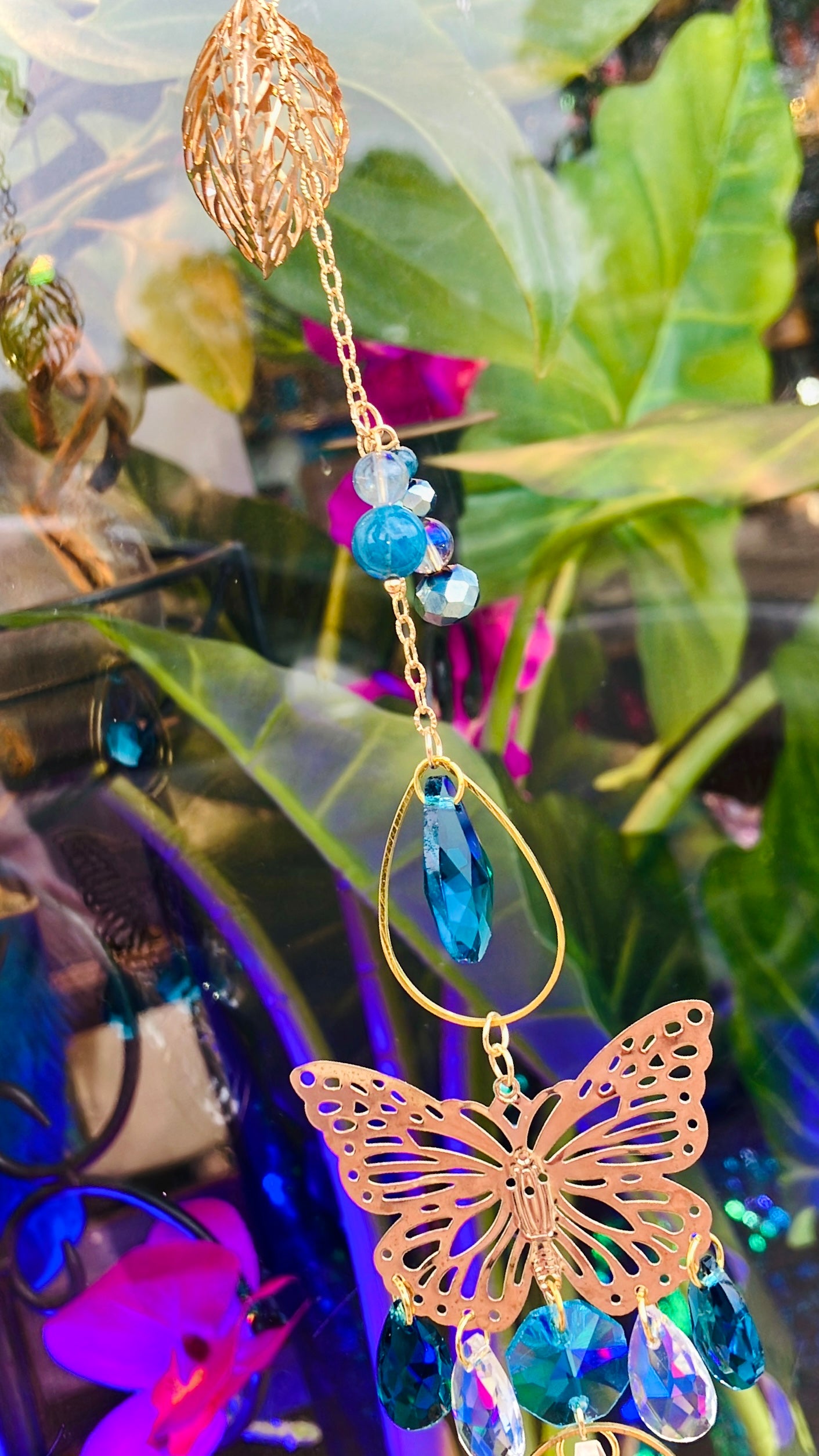 arc en ciel papillon apatite bleue anti stress