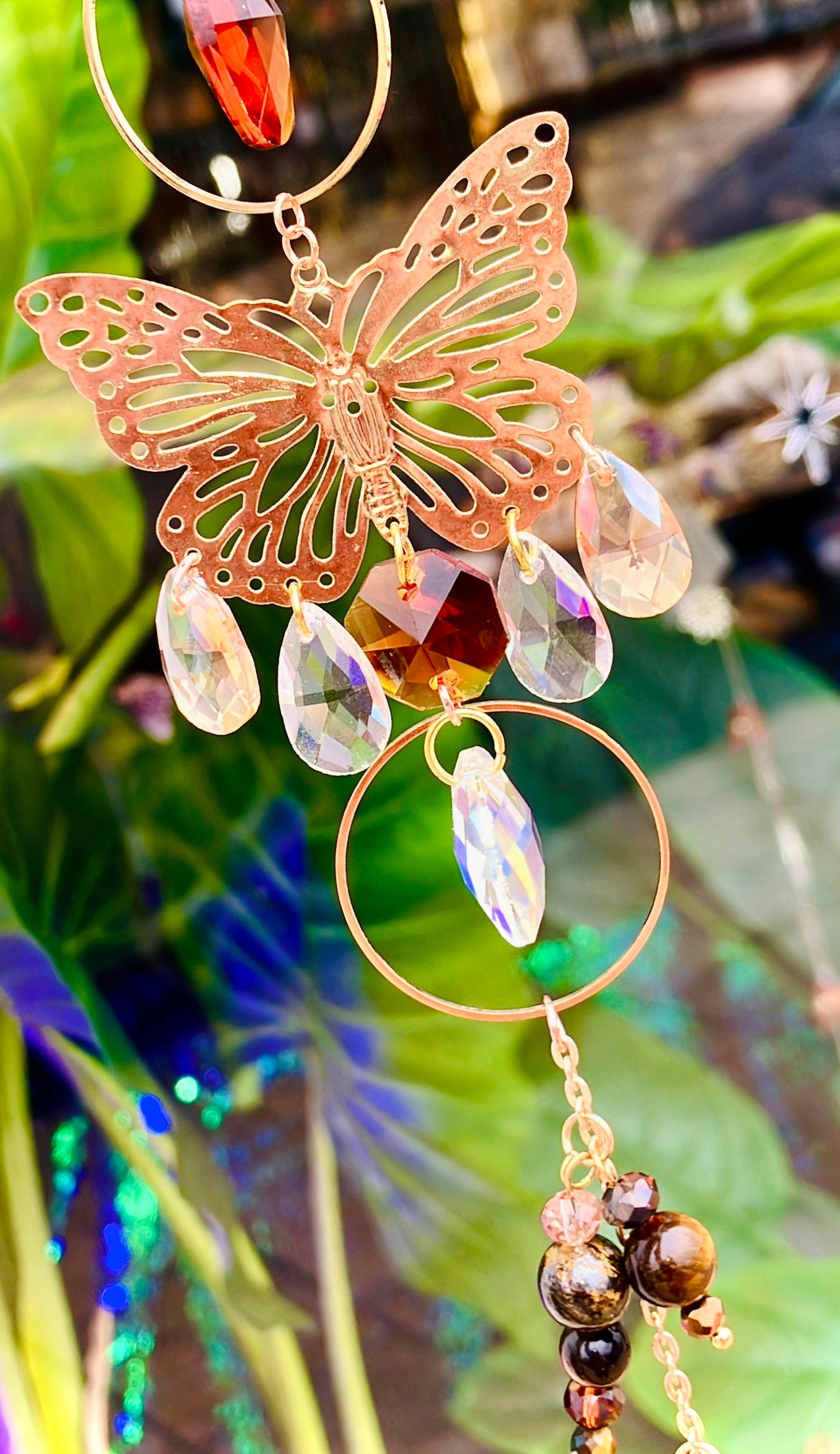 rainbow butterfly tiger's eye bronzite