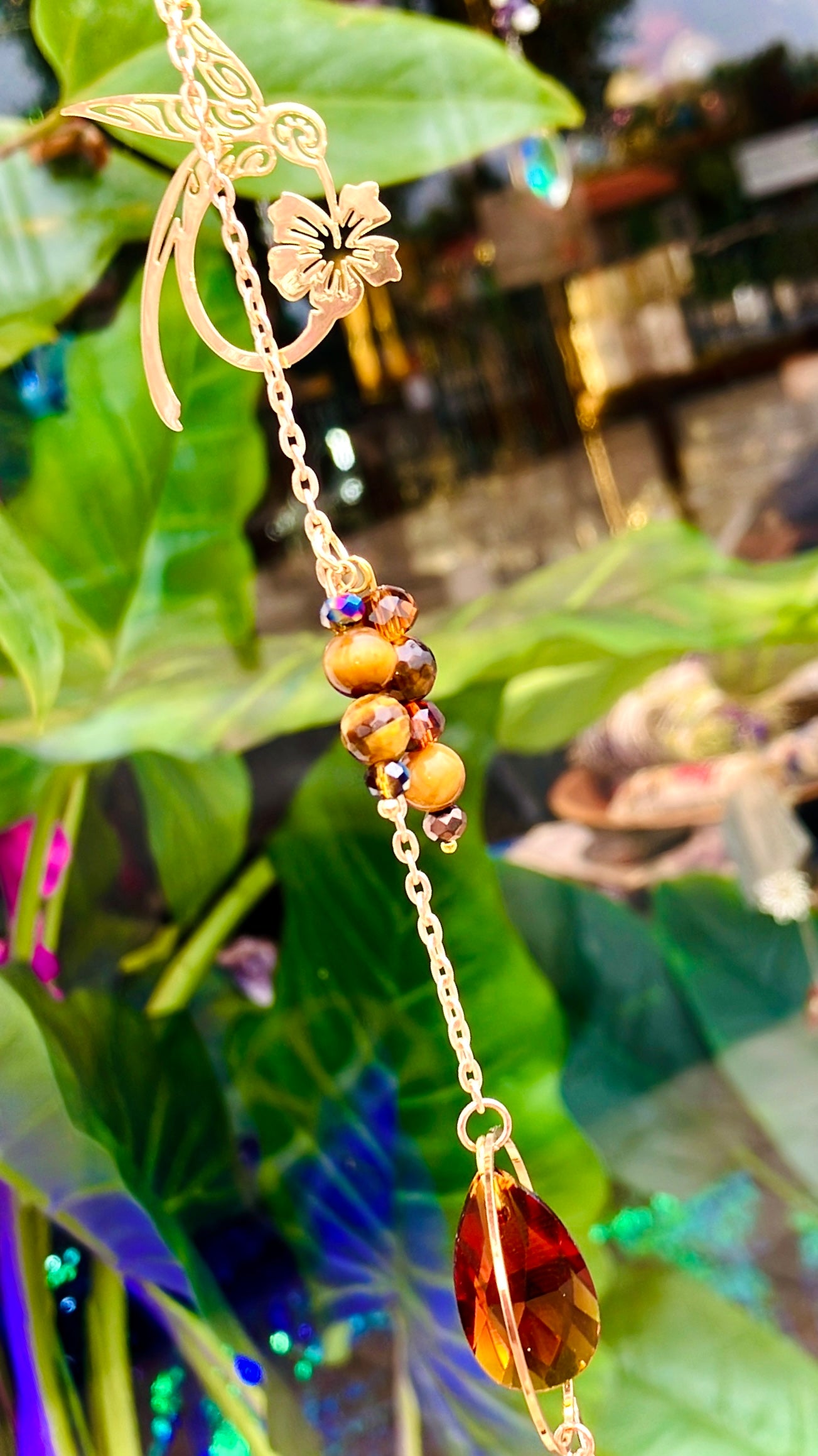 rainbow butterfly tiger's eye bronzite