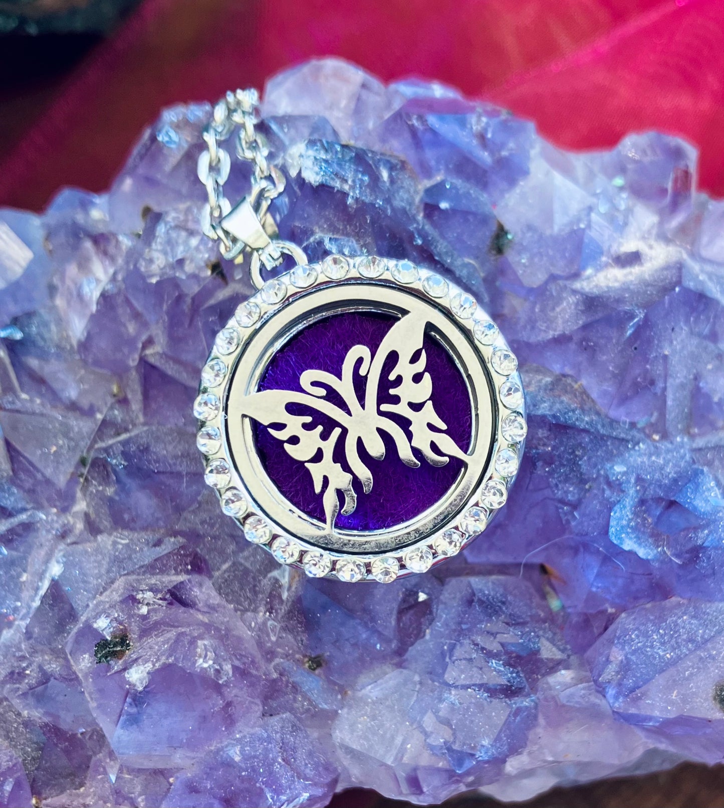 Butterfly essential oil diffuser pendant