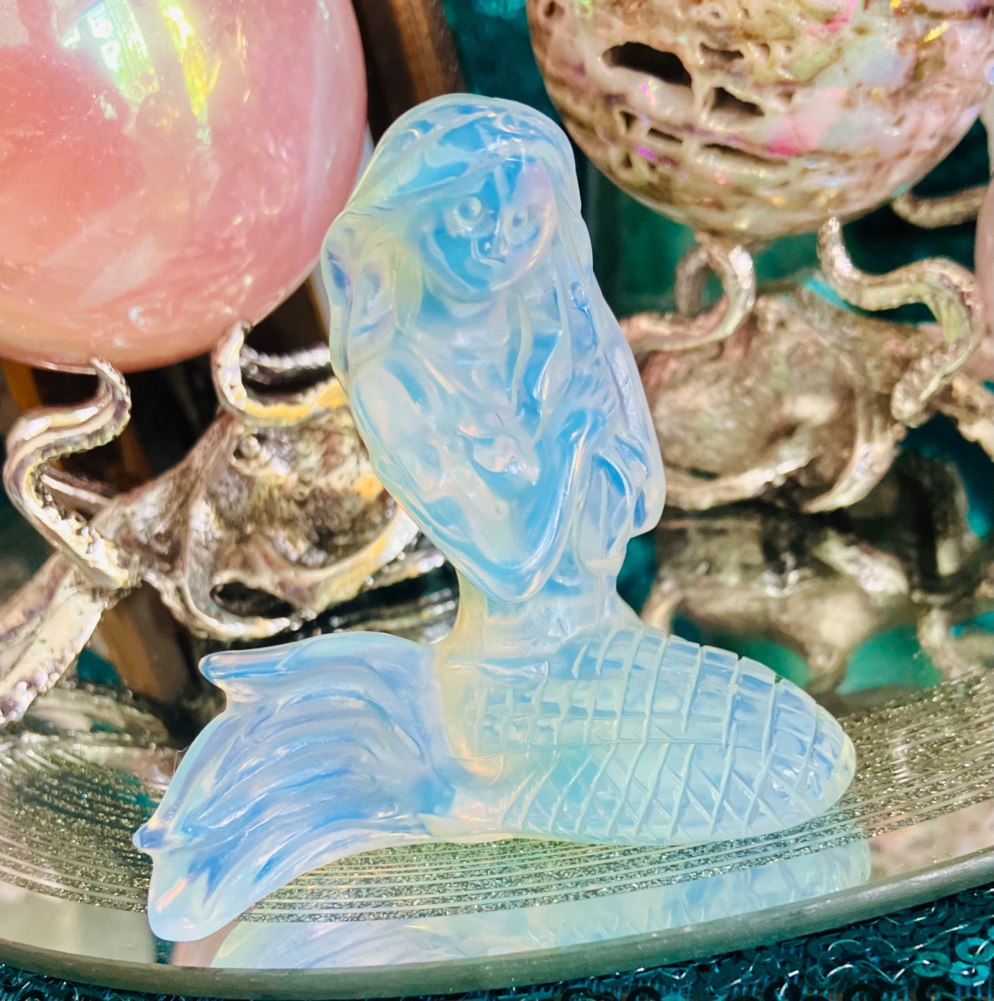 rose quartz or amethyst angel