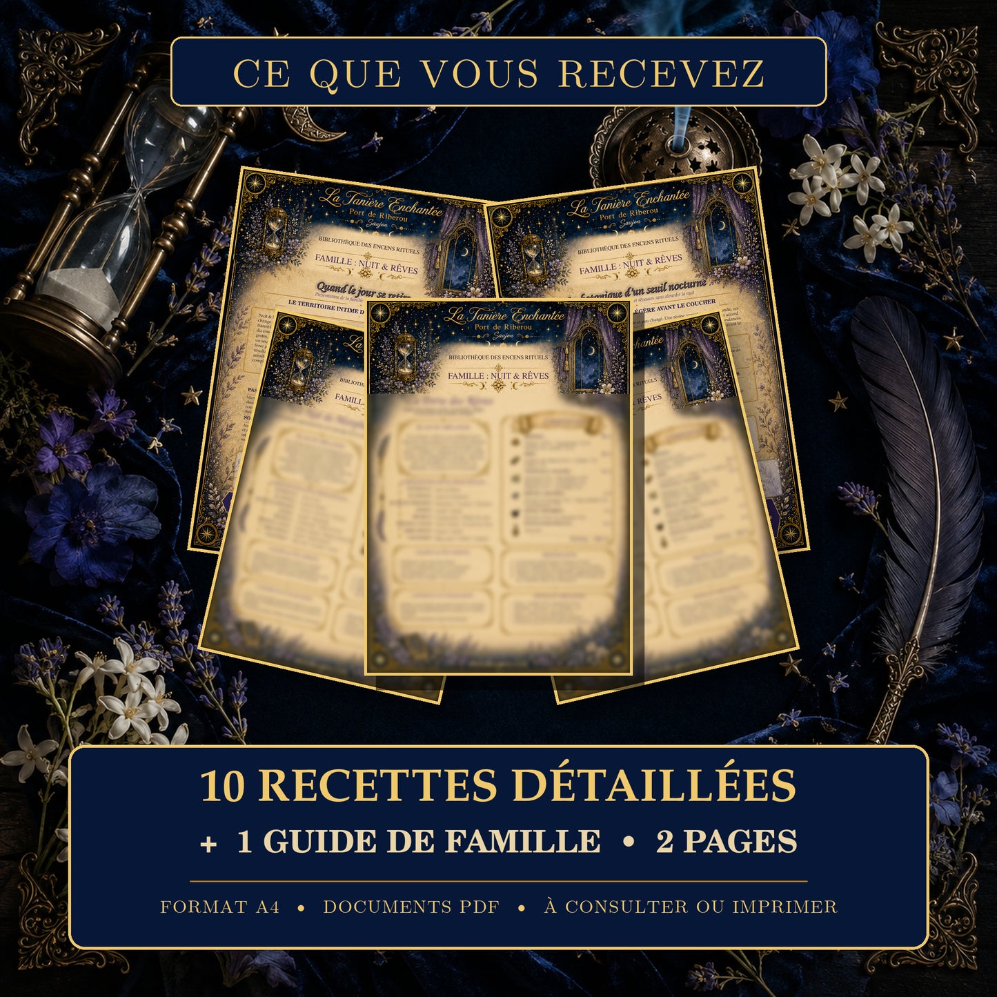 Recettes d’encens rituels – Famille Nuits et Reves