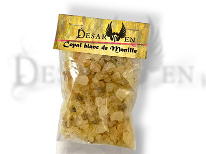 résine copal blanc de manille