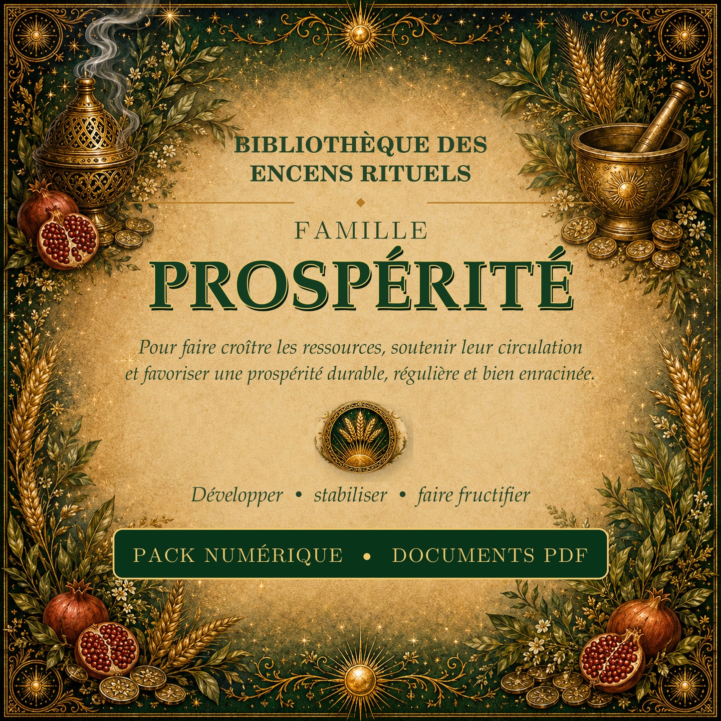 Recette Encens rituel - Famille Prospérité