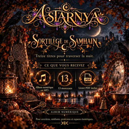 Sortilège de Samhain — album numérique ASTARNYA, 13 titres