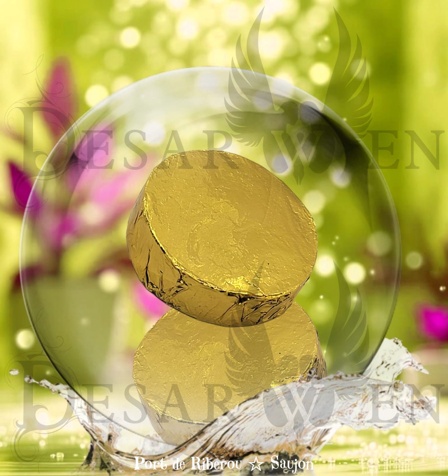 galet de douche Mimosa (floral pétillant)