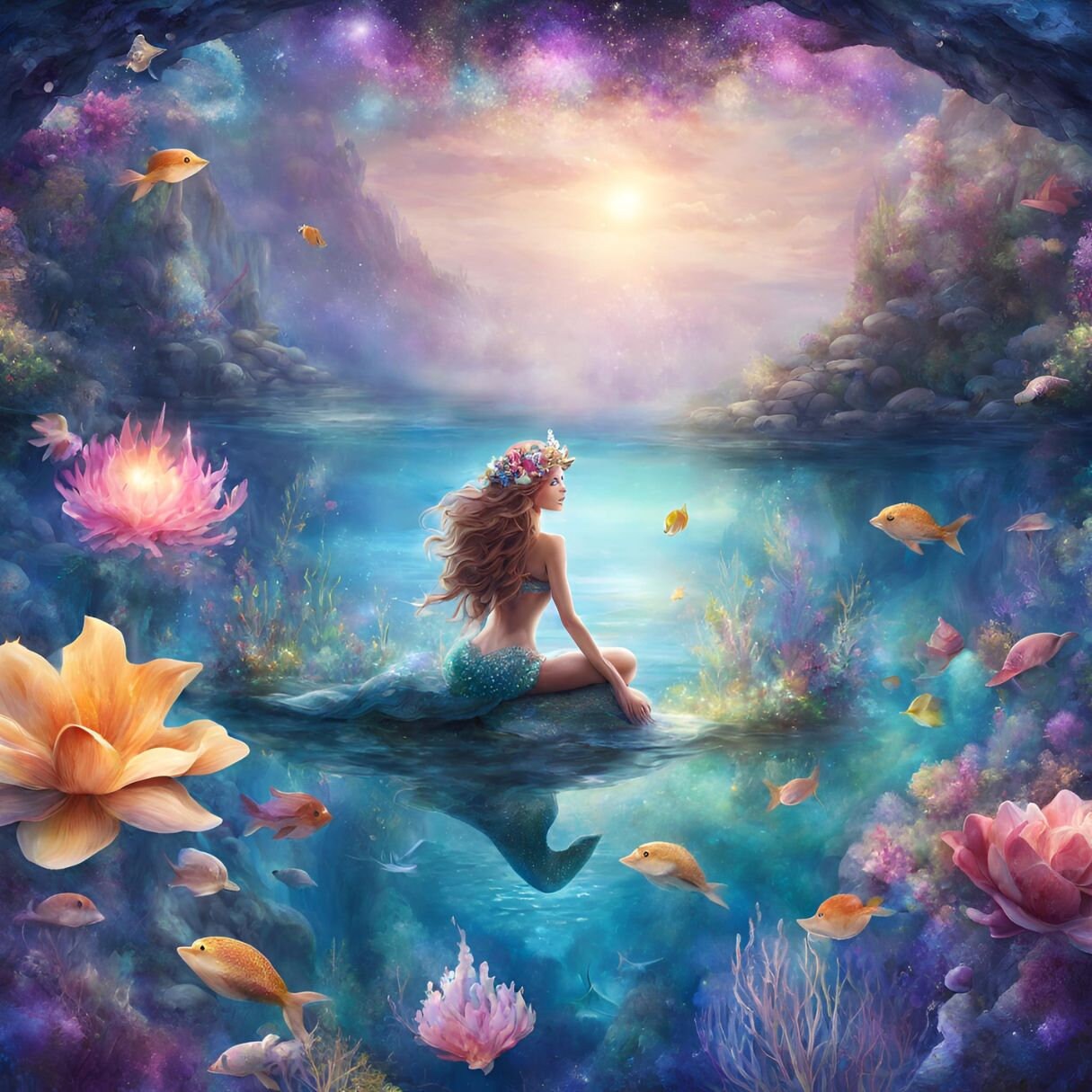 Mermaid scented wax