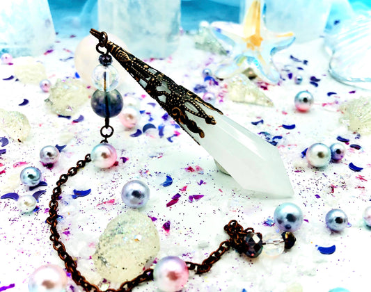 Pendule cristal et quartz aura