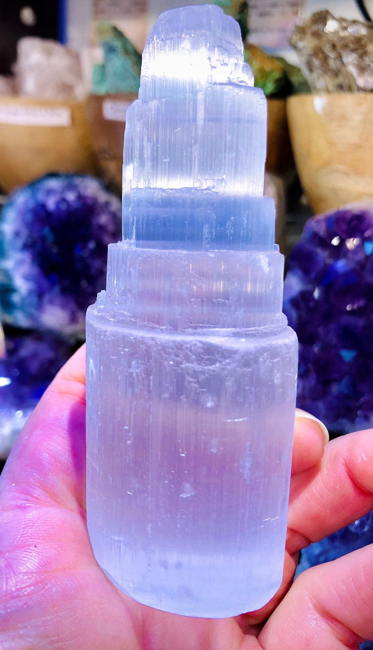 Selenite waterfall