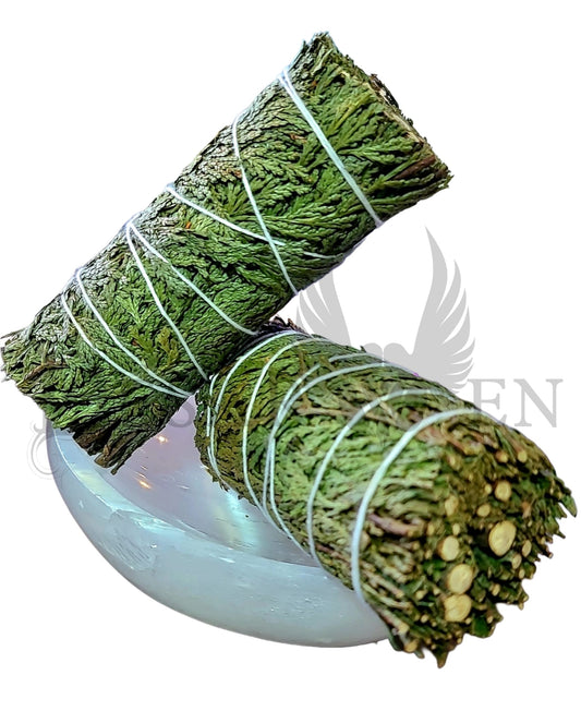 Cedar bundle purification calming wisdom protection esoteric ritual magic witchcraft