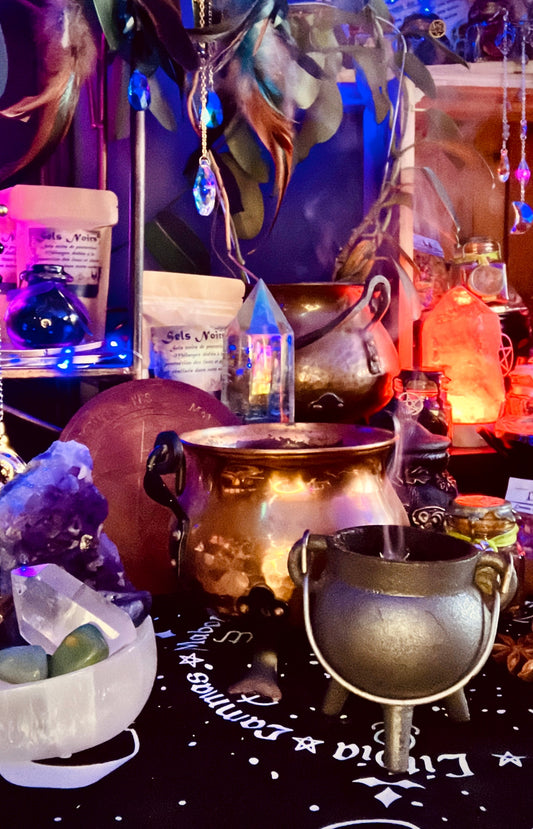 Witchcraft ritual kit, cauldron of abundance, esoteric magic