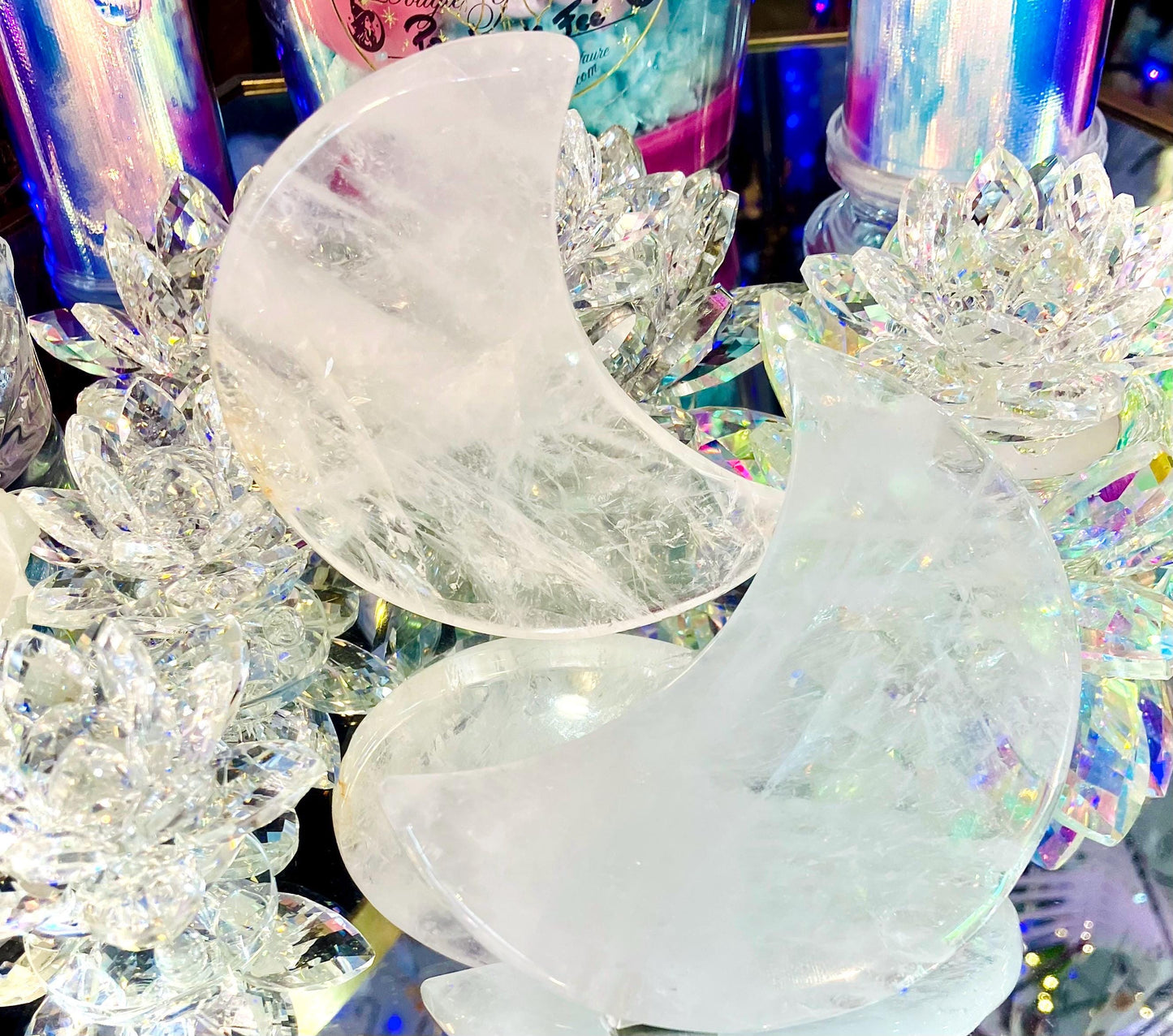 Croissant Lune en cristal de roche