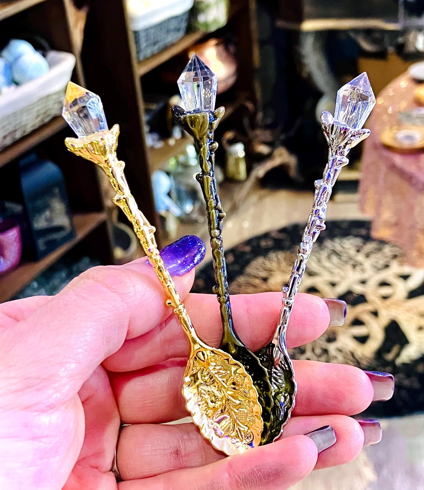 Witchy ritual spoon without stone