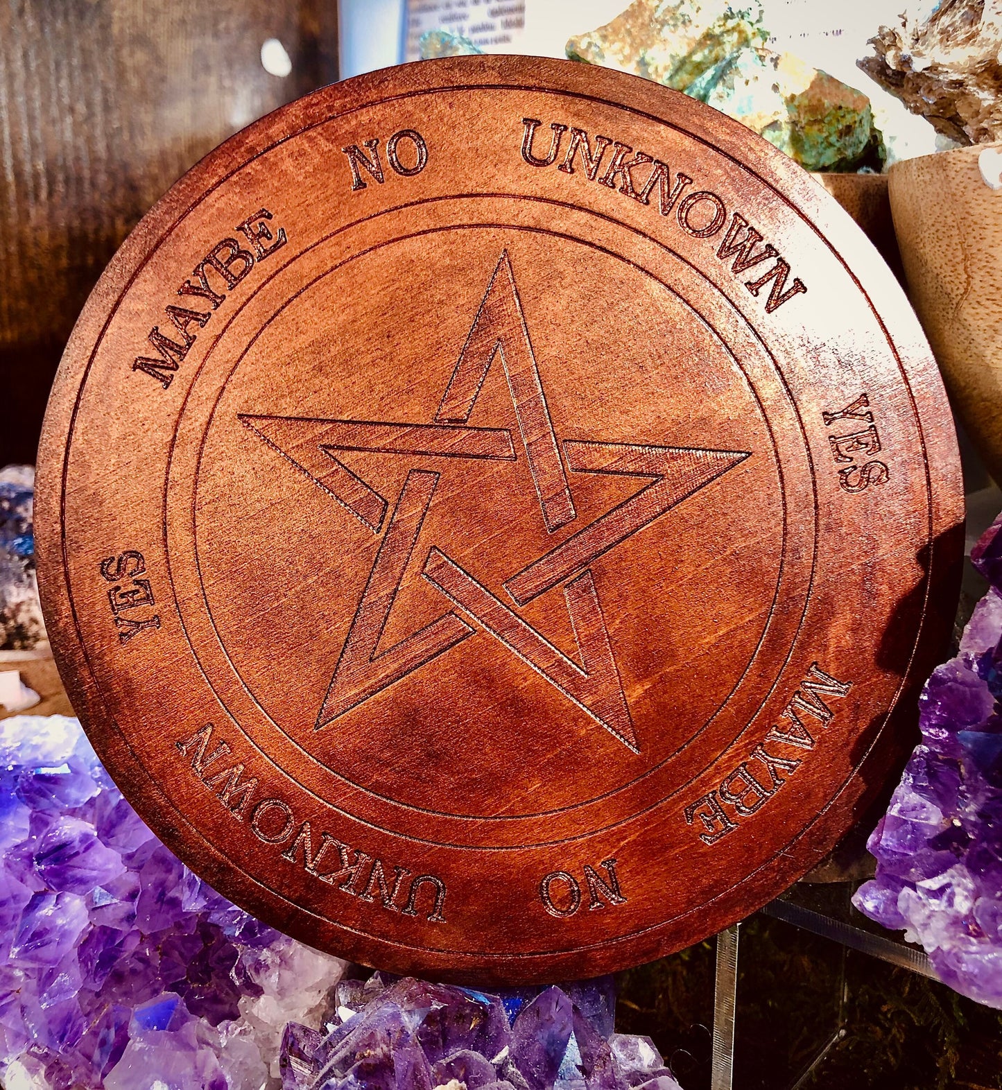 Planche à pendule pentacle