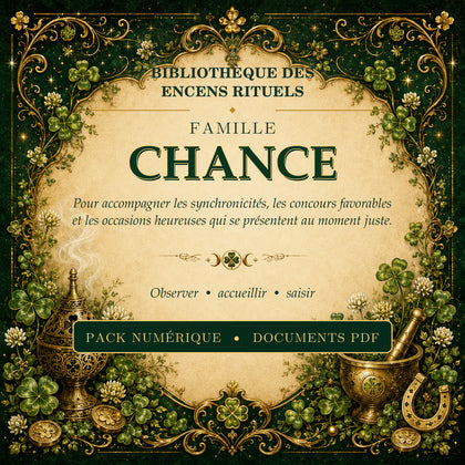 Recette Encens rituel "CHANCE"