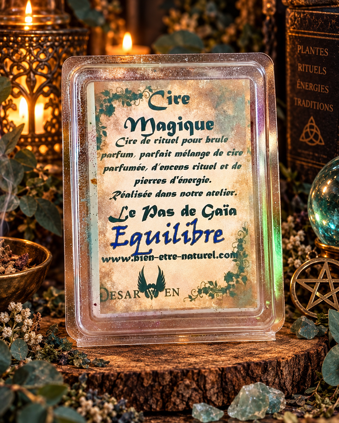 Cire rituelle Équilibre et Chakras Desarwen