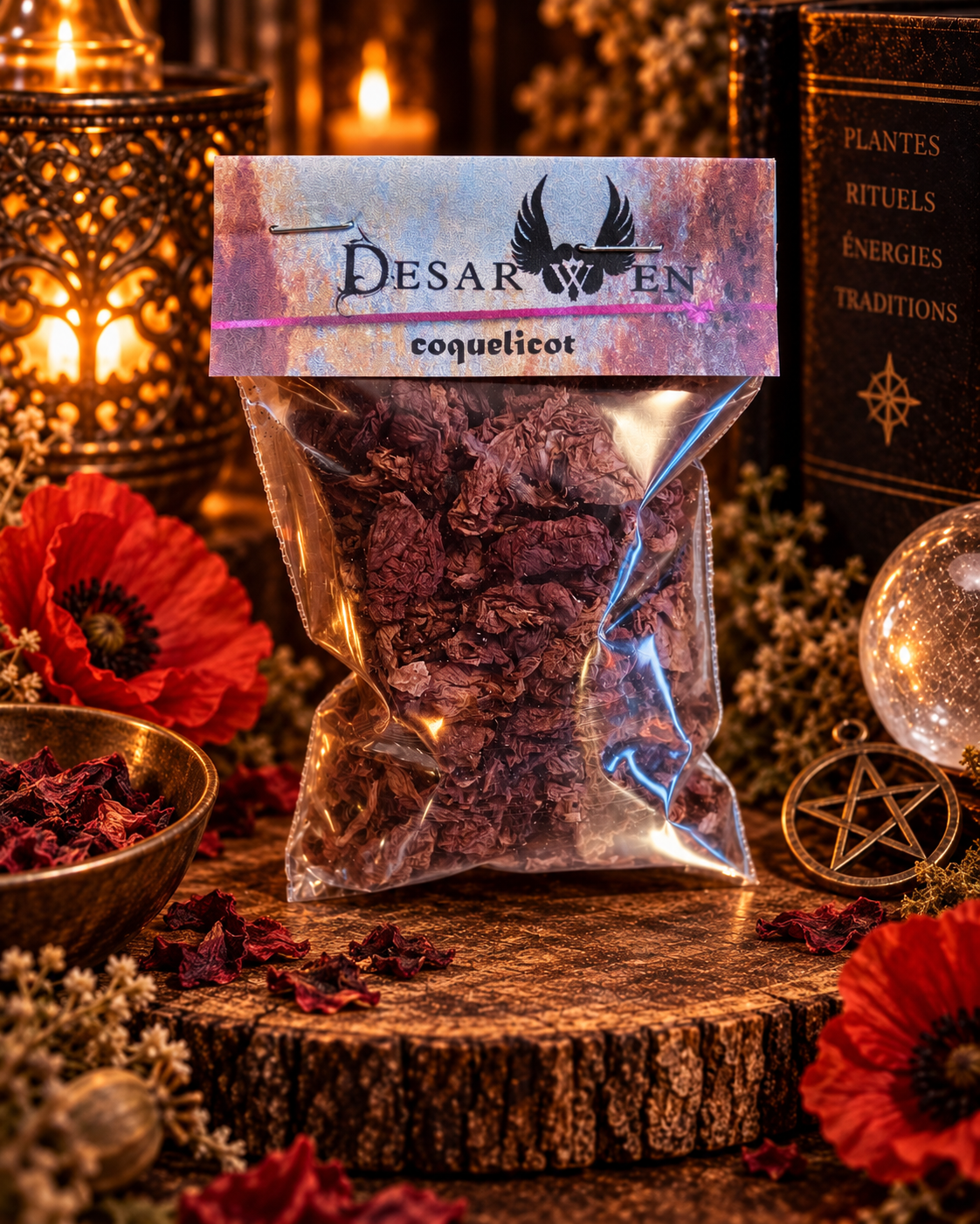 Coquelicot Desarwen — pétales rituels