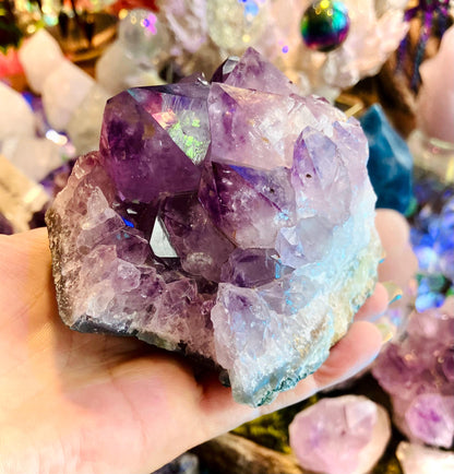 Exceptional amethyst druse
