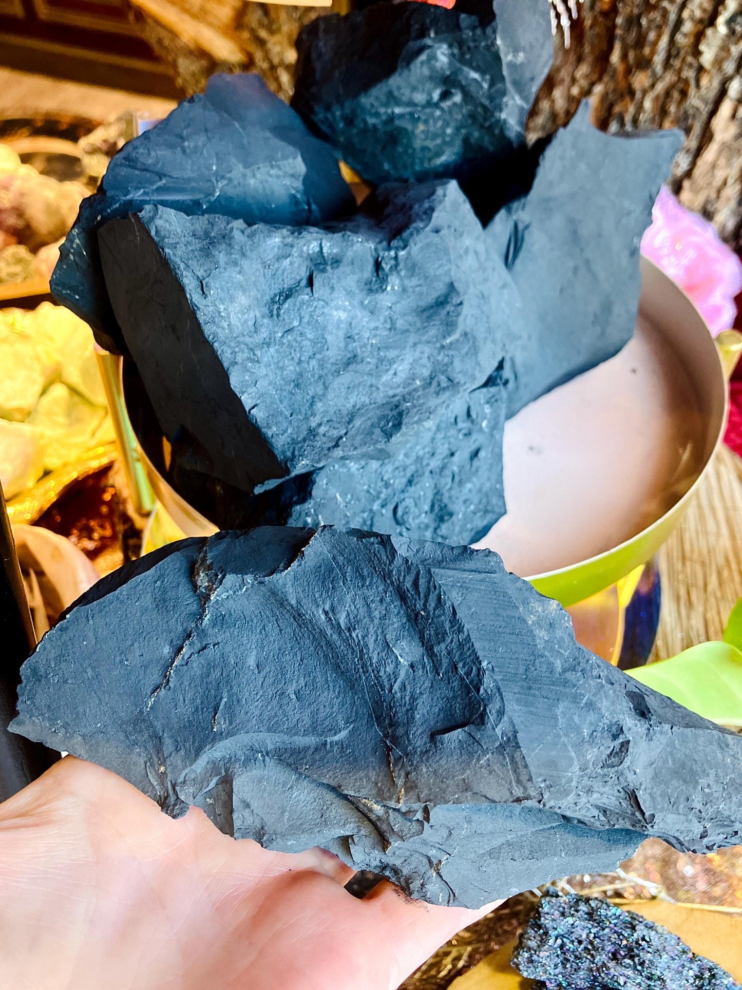 Huge raw shungite