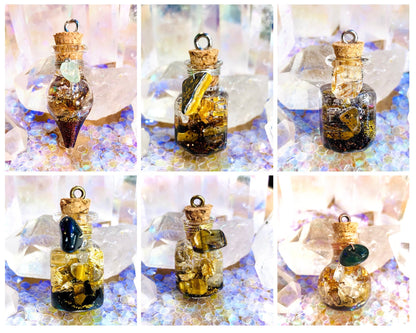 Fiole amulette « good vibes ! Chance et réussite  »