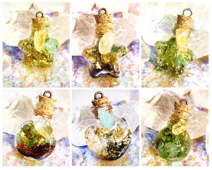 Fiole amulette « good vibes ! Chance et réussite  »