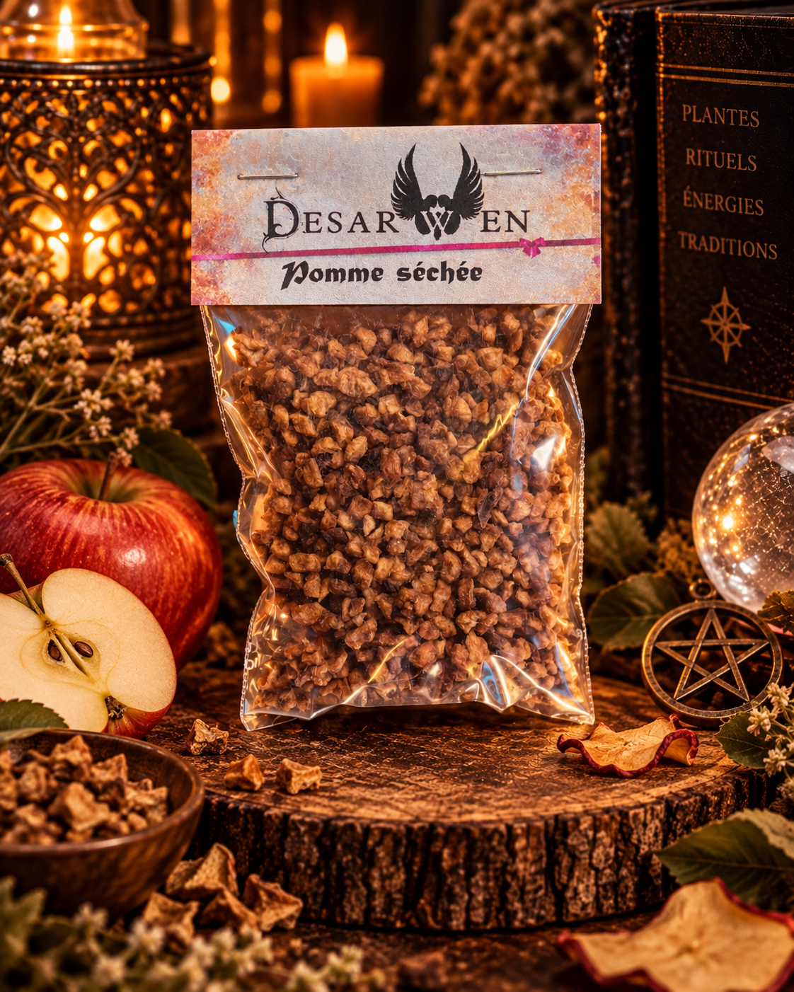 Pomme séchée Desarwen — végétal rituel