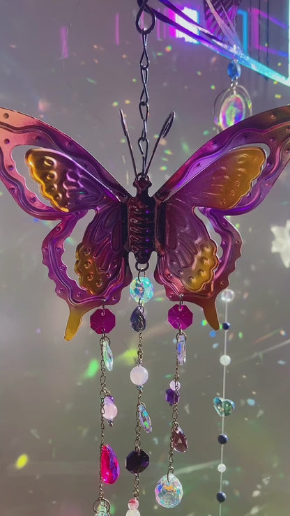Arc en ciel papillon apaisement tendresse