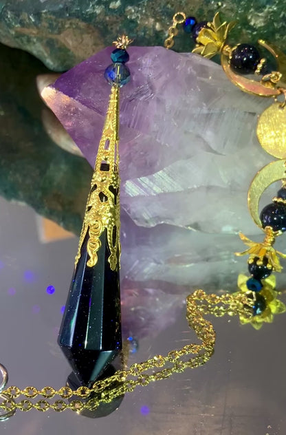 Pendule de divination — exceptionnel pierre de nuit