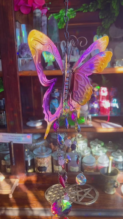 Arc en ciel papillon apaisement tendresse