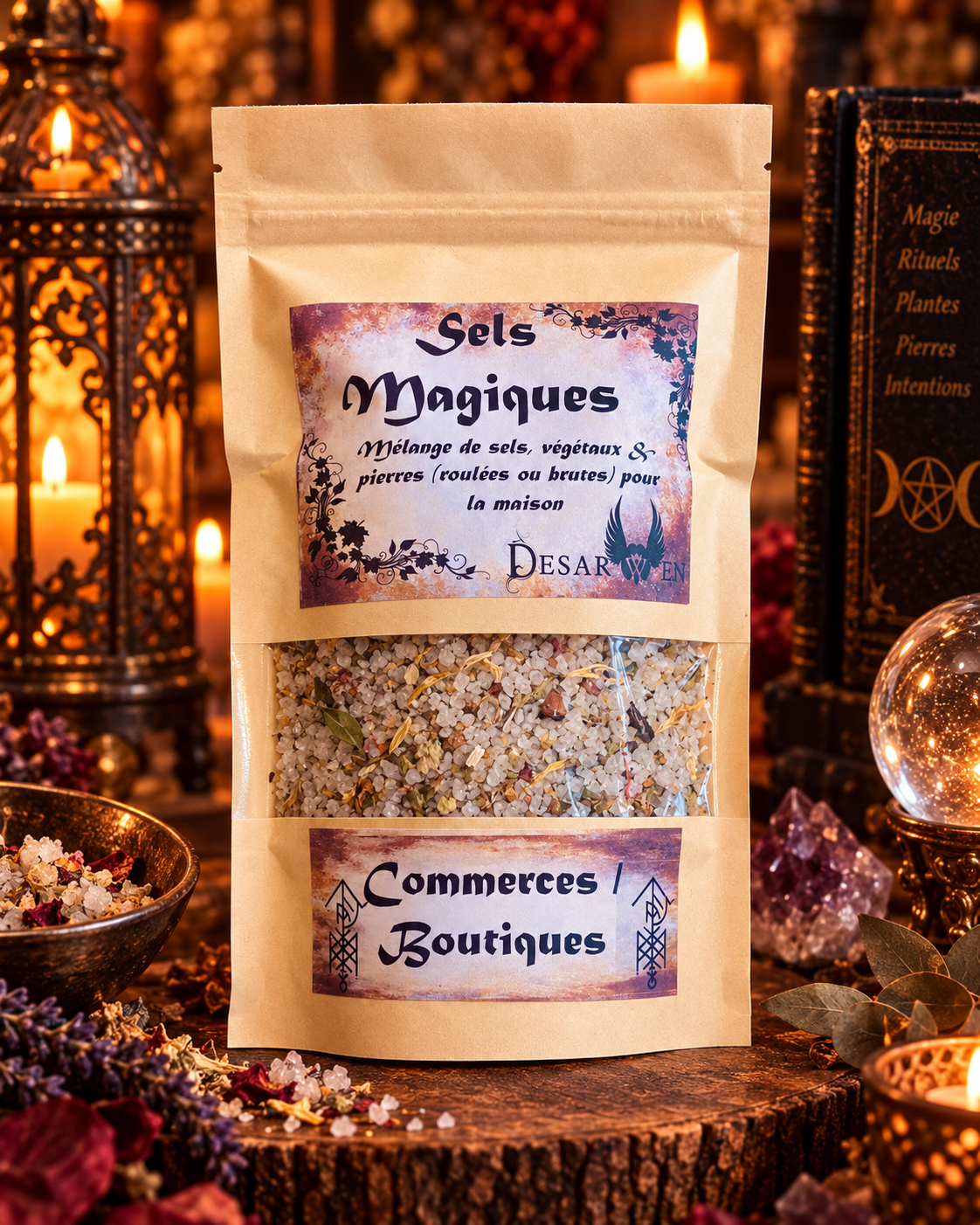 Sels magiques d'environnement Commerces et Boutiques Desarwen