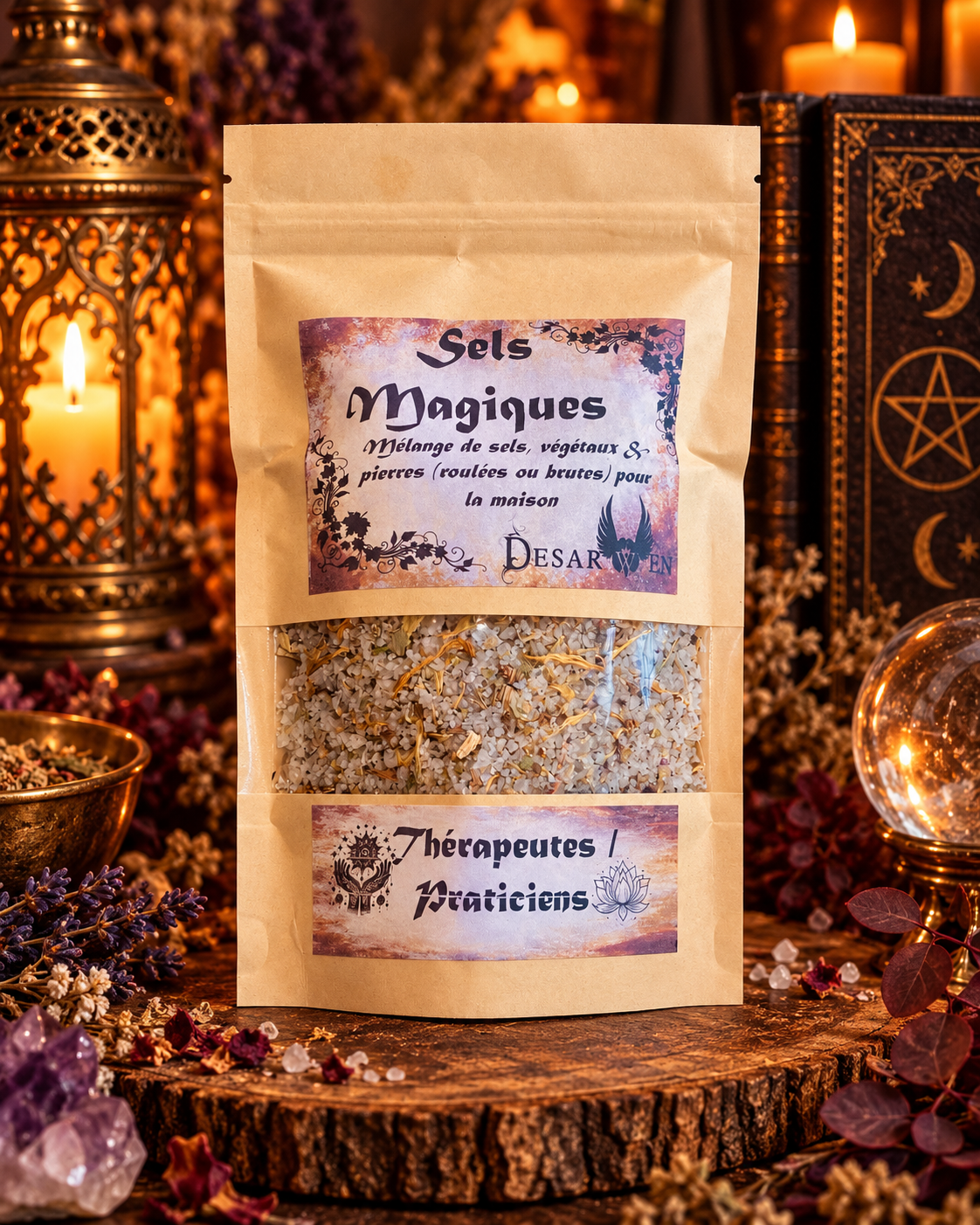 Sels magiques d'environnement Praticiens et Thérapeutes Desarwen