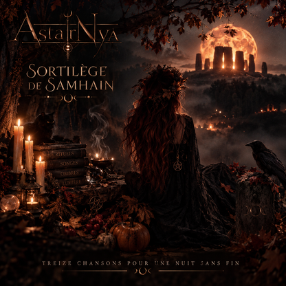 Univers visuel automnal et mystique de Sortilège de Samhain par ASTARNYA